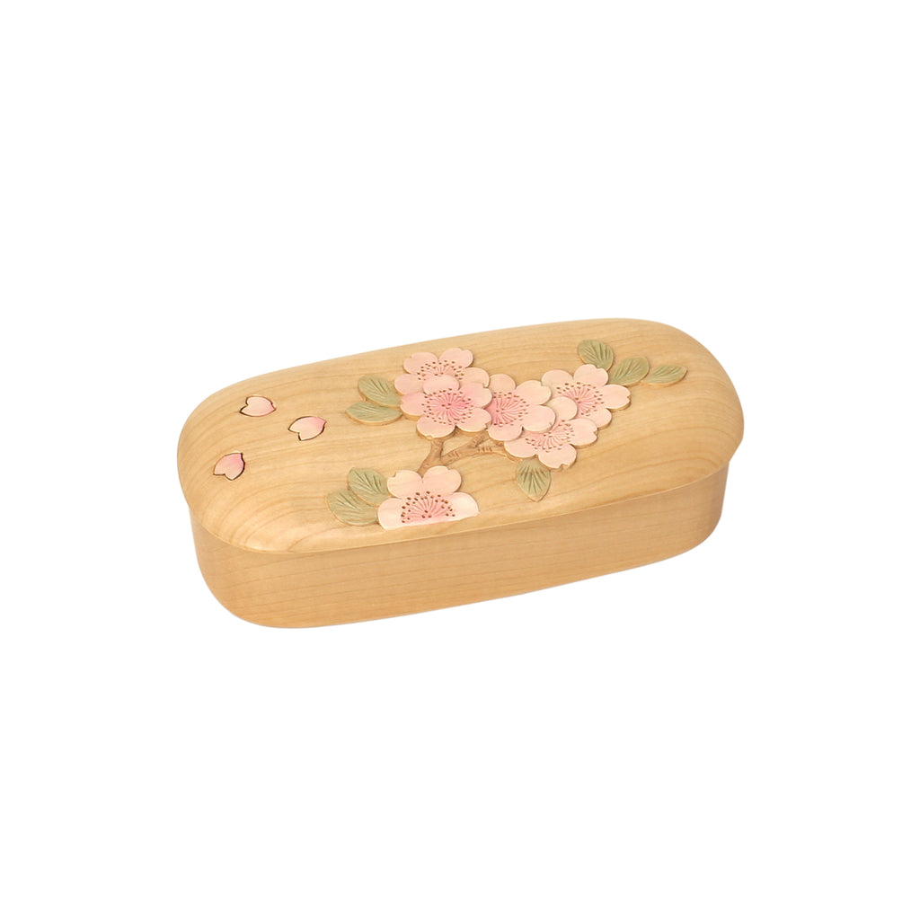 フリーボックス　桜舞彫　彩色