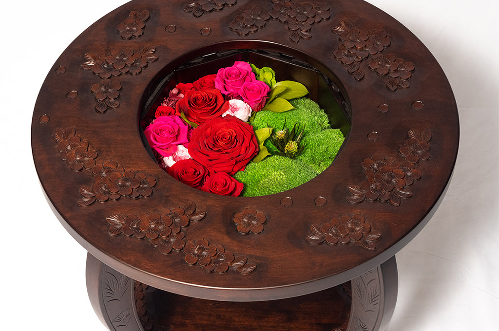 新商品】フラワーテーブル with GINZA SOBI FLOWERS | 大坂屋家具店