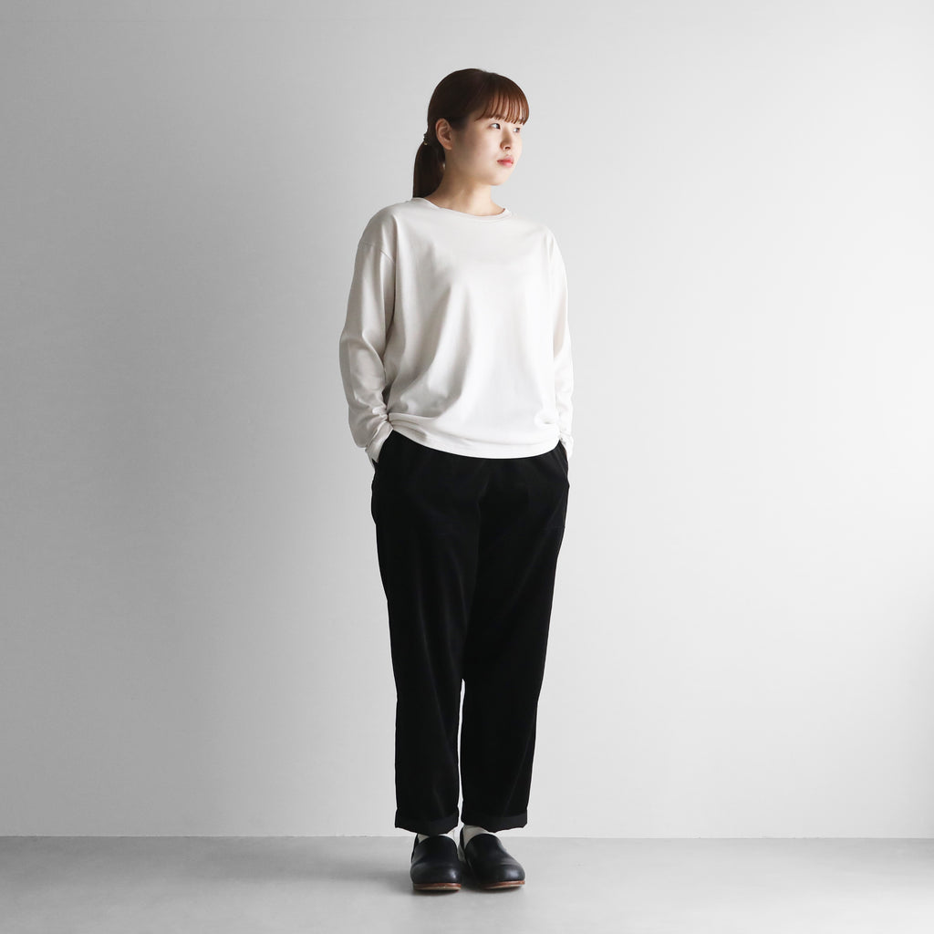 【HUIS】みじんコールイージーワークパンツ（ブラック）【ユニセックス】【507-H04-09BLK】