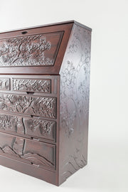 ライティングデスク 桜 幅85㎝ | 大坂屋家具店