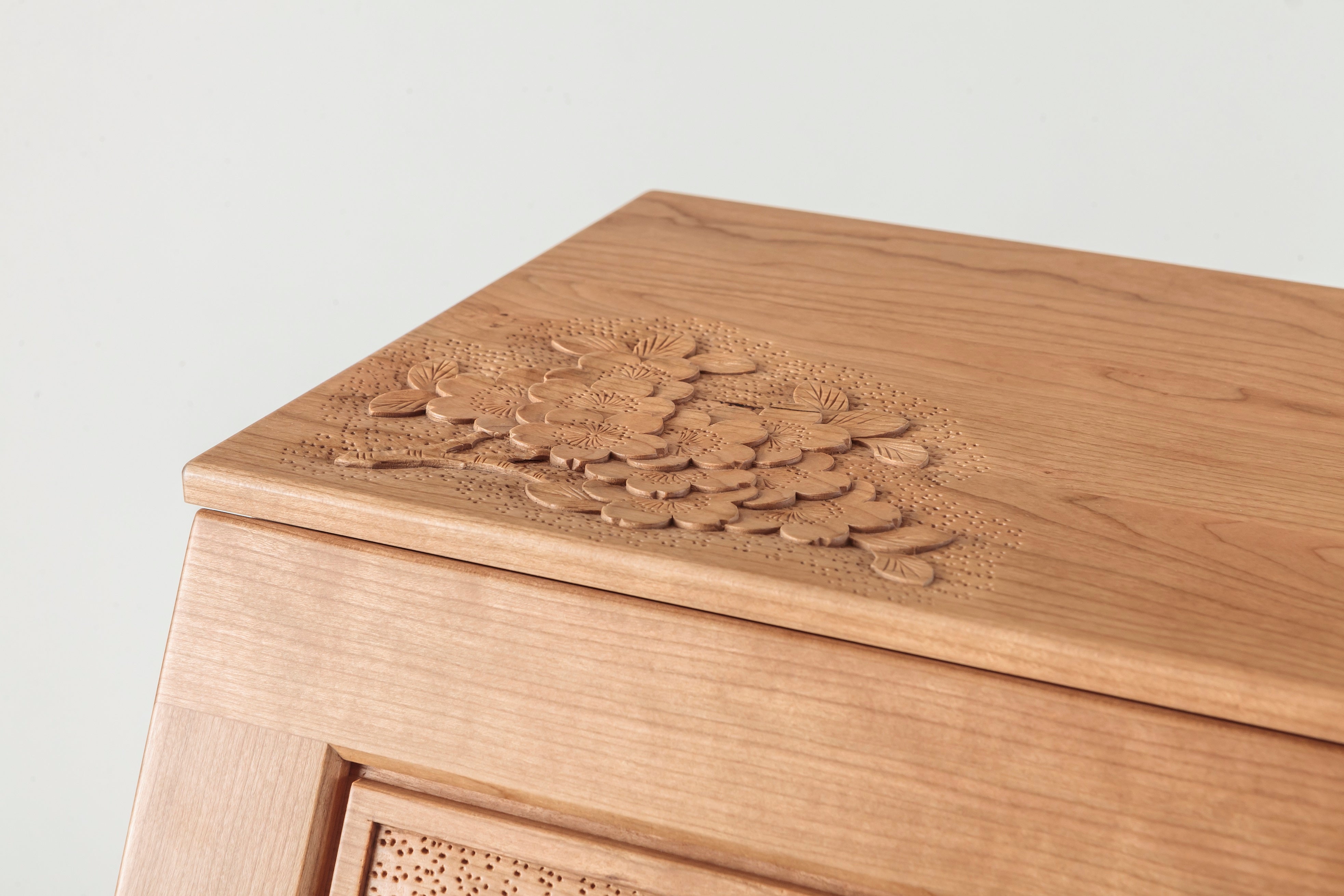 ライティングデスク 桜 幅85㎝ 木地色 | 大坂屋家具店