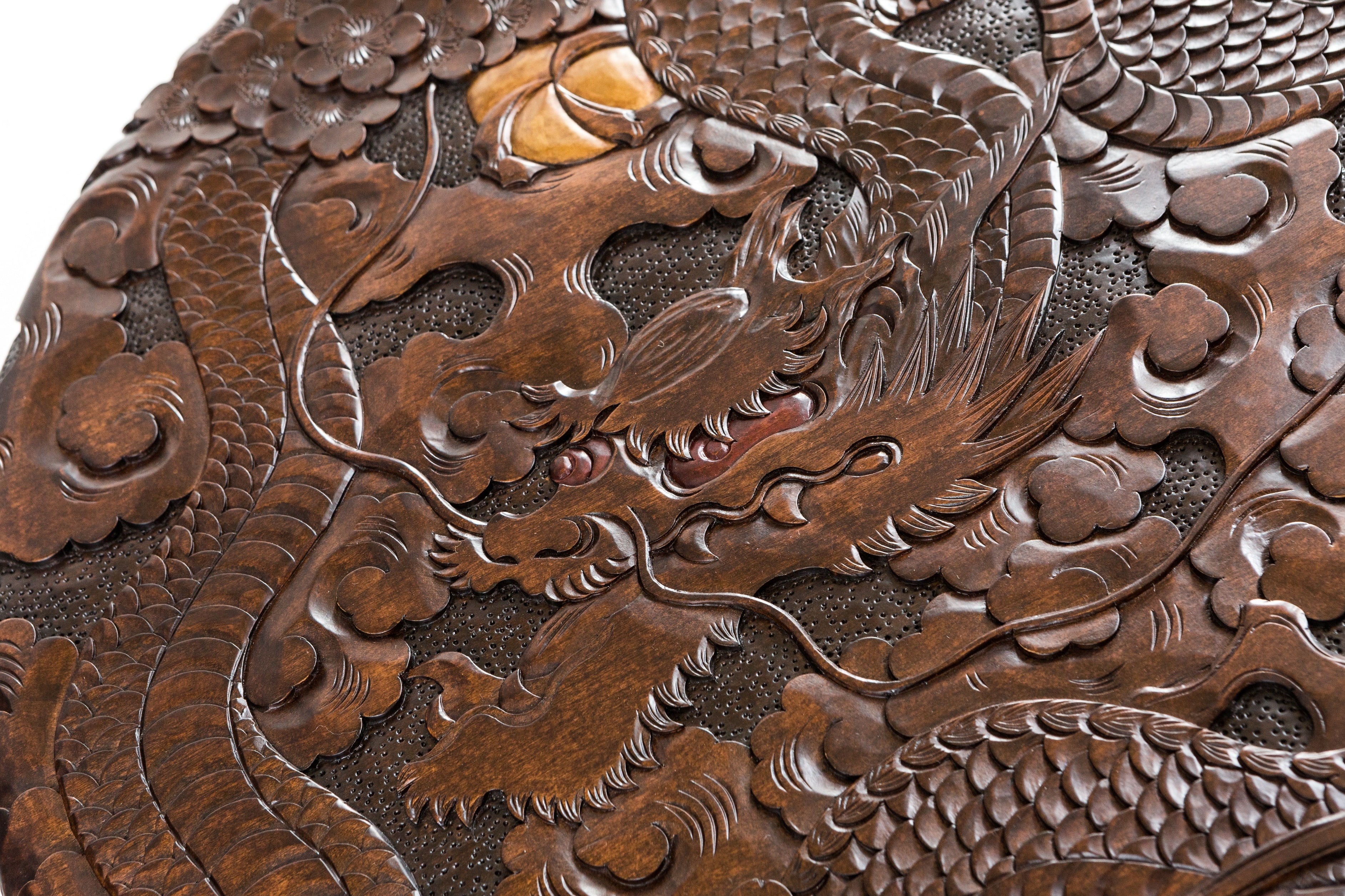 高級唐木　獅子龍彫刻付漆仕上長座卓　150cm幅テーブル一枚板 たのメル便❗️ Amazon｜唐木座卓 花梨 漆塗り 座敷机 ローテーブル 和風 日本 伝統