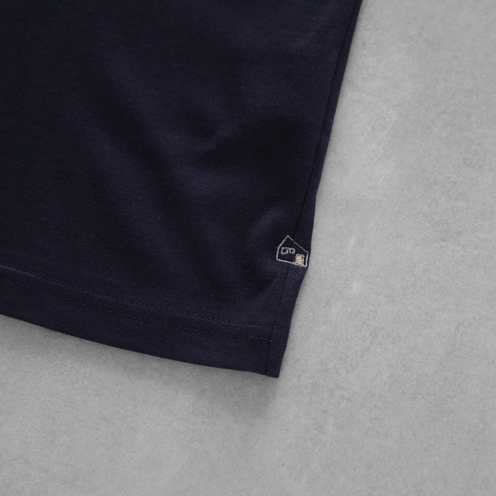 【HUIS in house】SUVIN COTTON5分袖カットソー（ダークネイビー）【ユニセックス】【CS101-1004-29NVY】
