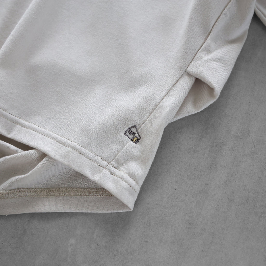 【HUIS in house】SUVIN COTTON長袖コクーンカットソー（グレージュ）【レディス】【CS202-1004-04IGY】