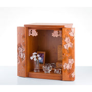 彩色仏壇 小 ［ 里桜 ／ 曲面扉 ］ | 大坂屋家具店