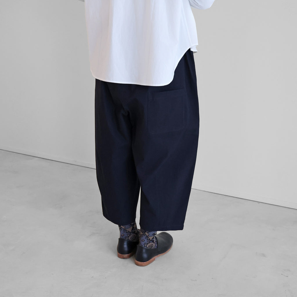 HUIS】バフクロスバルーンパンツ(ダークネイビー)【506-0240-29NVY