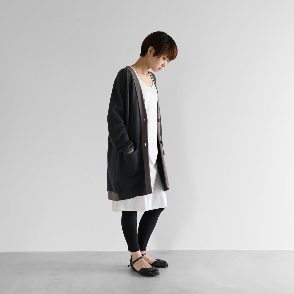 【HUIS in house】SUVIN COTTONタンクトップワンピース（グレージュ）【レディース】【CS002-1004-04IGY】