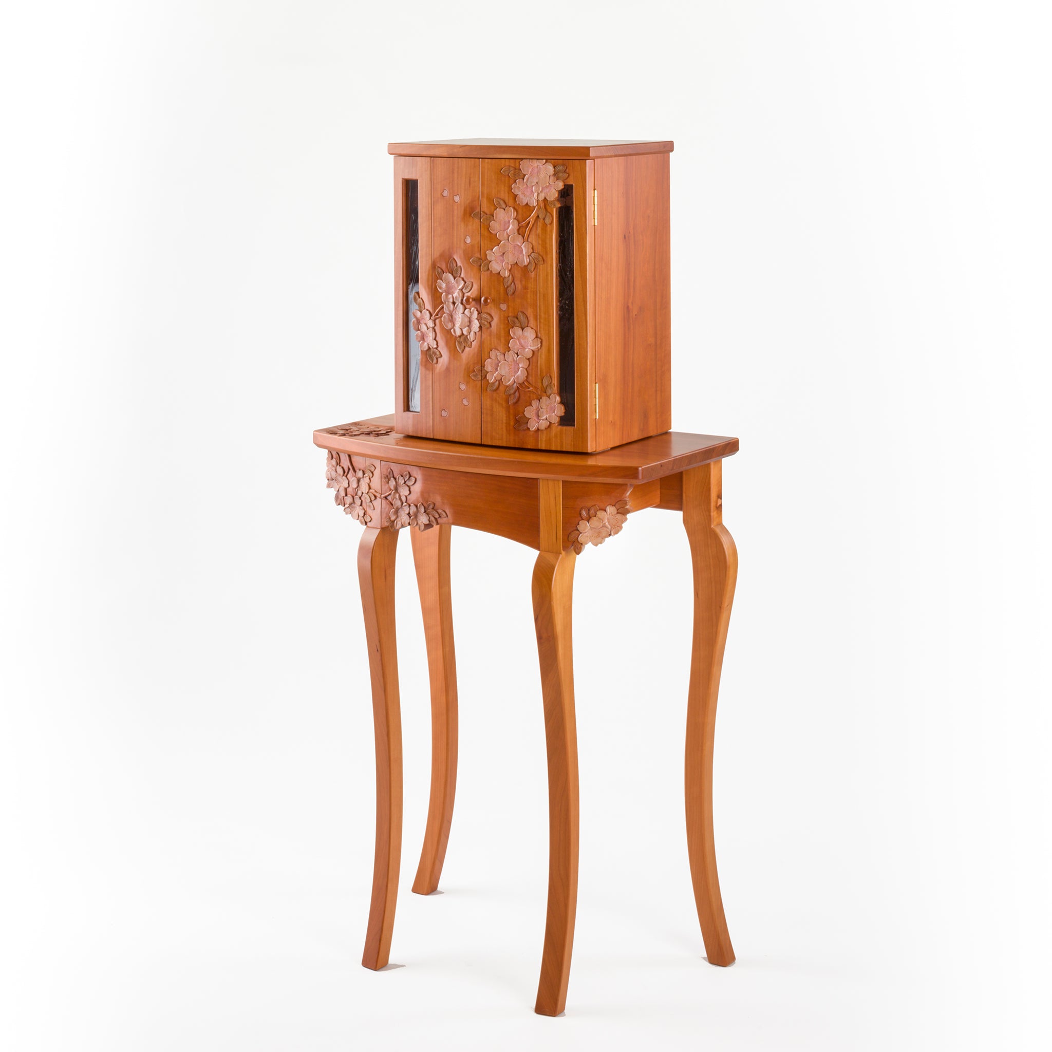 彩色仏壇 小 ［ 里桜 ／ 曲面扉 ］ | 大坂屋家具店