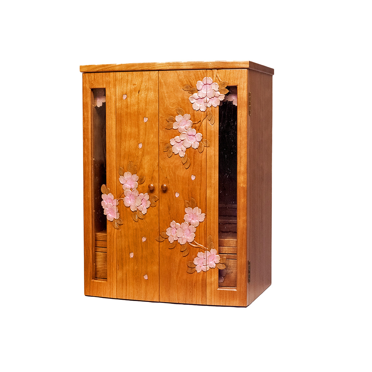 彩色仏壇 大 ［ 里桜 ／ 曲面扉 ］ | 大坂屋家具店