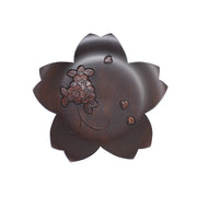 軽井沢彫　大坂屋　銘々皿 軽井沢彫菓子皿 桜型 桜舞彫 | 大坂屋家具店